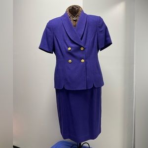 Danielle Martin 2 Piece Skirt & Jacket Business Power Office Wear Suit size 10P